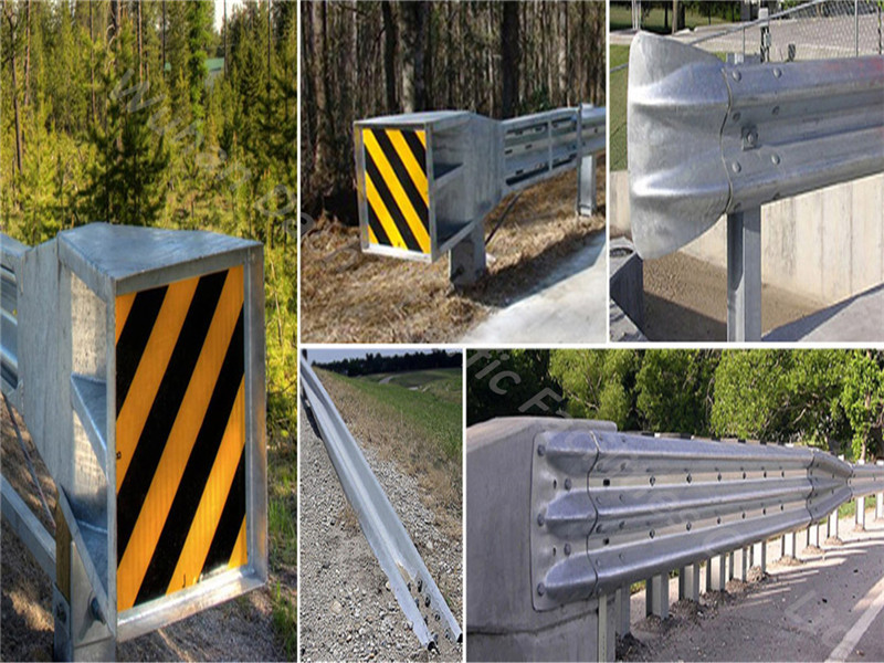 Galvanized Metal Road Guardrail Terminal End