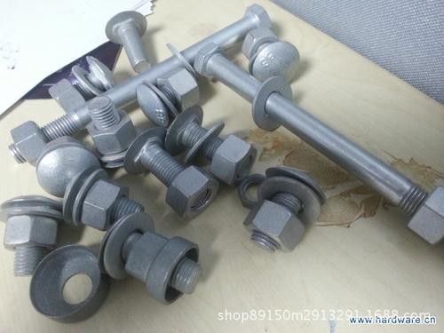 Galvanized PVC Coated Bolts and Nuts for Crash Barrier Guardrails