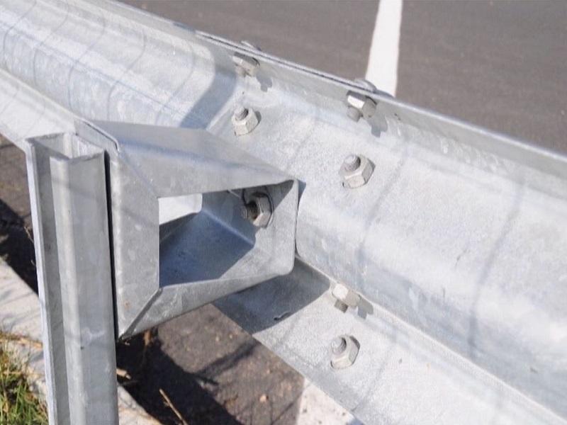 C Spacer Block for Roadway Crash Barrier System