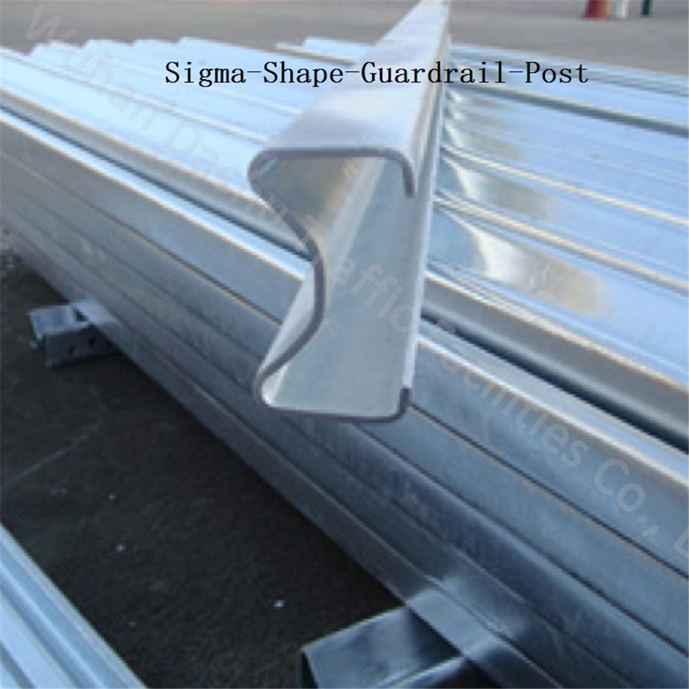 Hot-Dip Galvanized Q235 Sigma Guardrail Posts